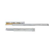Jeu coulisses invisibles Silver Coulisse sortie totale fermeture amortie prof. 450mm Acier Zingué