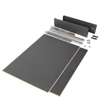 Kit tiroirs cuisine salle bains Vertex haut. 93mm panneaux inclus mod. 900mm Anthracite