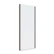 Miroir extractible l'intérieur l'armoire moka Acier plastique Verre.