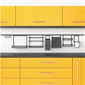 Lot 5 crochets muraux Titane suspendre les accessoires cuisine au mur Titane acier Anthracite