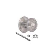 Bouton porte d'entrée Modèle Fedora diam.70mm poignée Acier inoxydable Nickel satiné