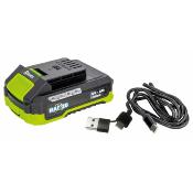 Batterie 2 Amp R-BAT20 avec c�ble de charge 1m USB-C USB-A