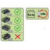 Pulvérisateur 16 litres Pila 16 R-BAT20 20V cloche batterie 2 Amp et câble de charge USB