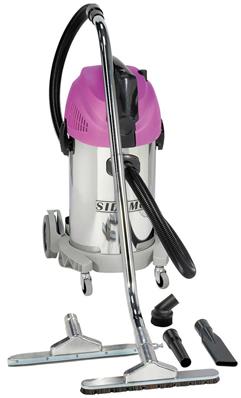 Aspirateur eau et poussières inox à décolmatage et prise asservie 1450 w 38 l