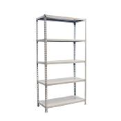 Étagère en métal blanc 5 étagères charge 180 kgs dim.1800x900x500mm sans vis