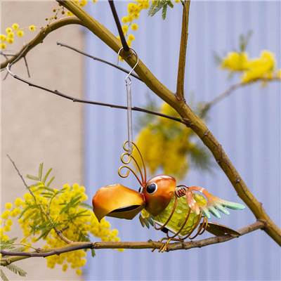 Perroquet à suspendre solaire décoration de jardin 1 led 20x8cm multicolore