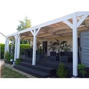 Abri carport Toit Plat Adoss, Bois DOUGLAS Franais
