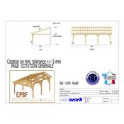Abri Une Pente Adossé, Bois DOUGLAS Français