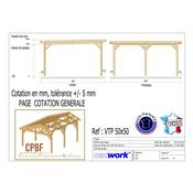 Abri, carport Toit Plat, Bois DOUGLAS Français
