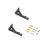 Jeu Supports pliables long. 203mm Acier noir