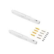 Jeu Supports pliables long. 303mm Acier blanc