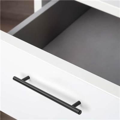 Lot 10 poignées meubles Orlando L336mm entraxe 256mm Acier noir