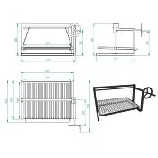 Option Grille Élevable pour barbecue FMBF-90 et FMFUSION 200