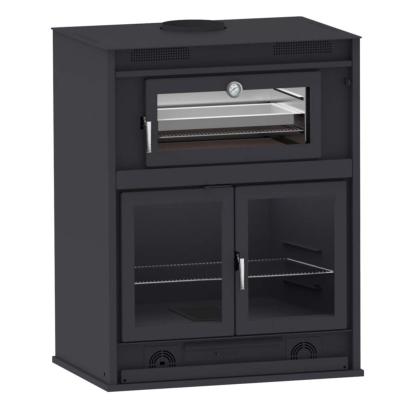 Grand barbecue 100cm porte vision four inox sans ventilateur plateau 60cm