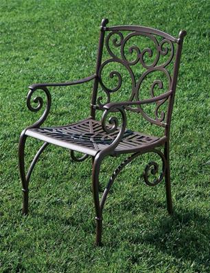 Fauteuil de jardin, collection Trípoli, lot de 2, couleur noir