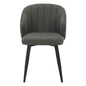 Lot 2 chaises tapissées style mid century vert
