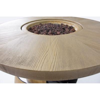 Table Lafite Barrel Cheminée, Brasero, gaz imitation tonneau bois 13,2Kw