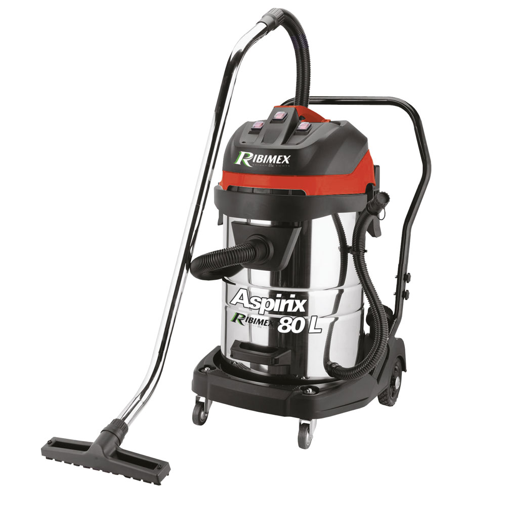 Aspirateur eau et poussières pro INOX 80 litres 3 moteurs et chariot - 230  V 3000 W - Force 3080 wet-dry - 161373 - Eurom