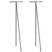 Etendoir à linge époxy 6 fils tubes 20mm hauteur env.210cm largeur 590mm