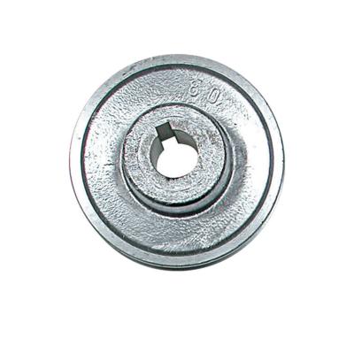 Poulie aluminium diam 80 arbre 28mm