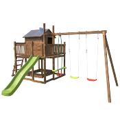 Aire de jeux en bois TENERIFE,  Dim.533x383x271cm, âges 3 à 12 ans