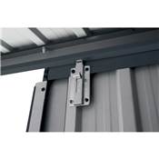 Abri jardin métal 1.3m2 1.47x0.86 hauteur 134cm anthracite