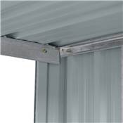 Abri range bûche adossé métal 1.63x0.89 hauteur 154cm anthracite