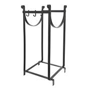 Range bches d'intrieur 2 niveaux hauteur 76cm 76x33x33cm avec crochets noir