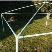 Tente de reception tonnelle barnum 3x3 hauteur 250cm blanc