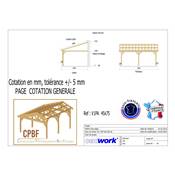 Abri Une Pente Adossé, Bois DOUGLAS Français