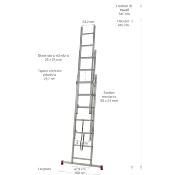 Échelle transformable 3 plans 3x7 échelons