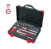 Coffret à douilles hexagonales 19 pièces