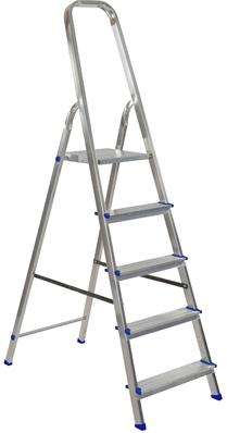 Escabeau aluminium 5 marches easy step 3 mètres