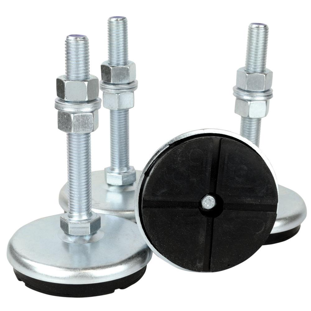 4 Pieds antivibration Diamètre 98 Galva M16,93504,FEKU