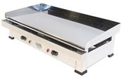 Plancha éléctrique avec plaque de cuisson chromée et polie 6kw 800x400x240mm