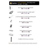 Kit clôture PVC couleur blanc