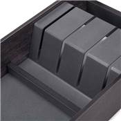 Orderbox Porte-couteau tiroir 150x470mm Acier Bois Anthracite