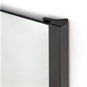 Miroir extractible l'intérieur l'armoire noir texturé Acier plastique Verre