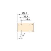 Table repasser murale pliante Iron Wall pivotante 180° acier bois Blanc