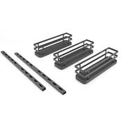 Kit plateau épices Titane meuble cuisine ou élément suspendu acier Anthracite