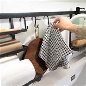 Support tablettes Titane acier Anthracite