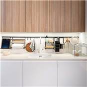 Profil suspendre les accessoires cuisine Titane long. 1.1m alu. Anthracite