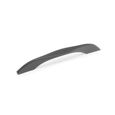 Lot 8 poignées meubles Varna L181mm entraxe 160mm Zamak noir
