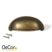 Poignée meubles Alberic L77mm entraxe 64mm Zamak Bronze