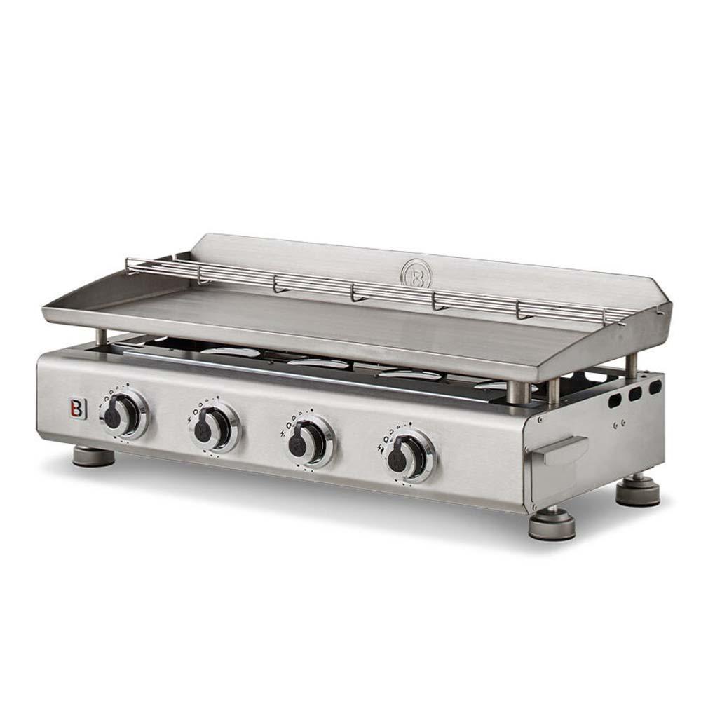 Plancha gaz modèle Silvia II G 4 feux 10kw en Inox à poser,9760216,FAVEX