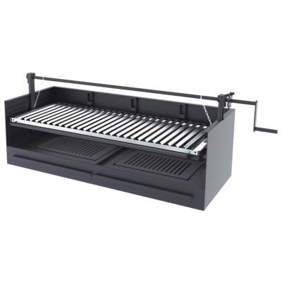 Barbecue charbon de bois 100 cm avec élevateur