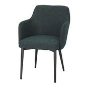 Lot 2 chaises tapissées style contemporain vert