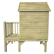 Cabane de jeux en bois sur pilotis WINNY,  Dim.155x175x210cm, âges 3 à 12 ans