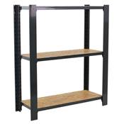 Étagère en métal anthracite osb 3 étagères 200 kgs dim.1000x800x300mm sans vis