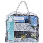Toile d'ombrage ajourée carrée grise 120g/m2 dim.3x3m